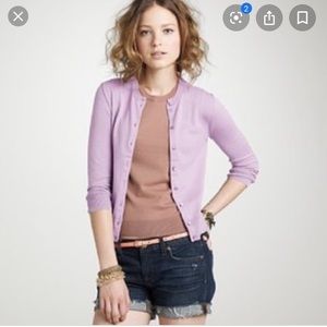 J. Crew Jackie Cardigan Spring Purple